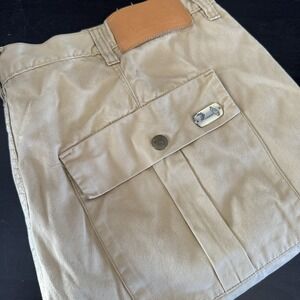 Mens 44 Fits 42x32 Cargo Outdoor Khaki Tan Pants Le Faunty Gentlemen Pockets